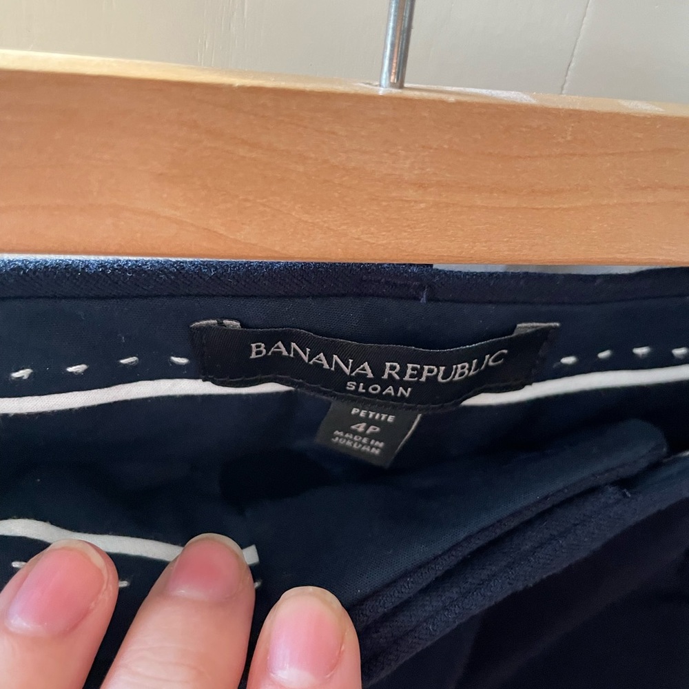 Navy work pants Banana Republic